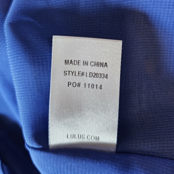 Lulus Flying Watercolors Royal Blue Watercolor Print Sheath Maxi Dress, Size XS - Picture 11 of 13